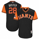 Giants 28 Buster Posey Buster Black 2018 Players Weekend Stitched Jersey Dzhi,baseball caps,new era cap wholesale,wholesale hats